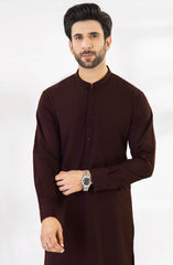 MAROON BLENDED KAMEEZ SHALWAR