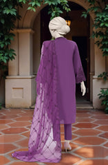 EMBROIDERED CAMBRIC STITCHED 3 PIECE