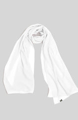 WHITE KOREAN CHIFFON STOLE