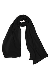 BLACK KOREAN CHIFFON STOLE