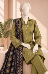 3 PIECE- PRINTED PREMIUM KHADDAR SUIT