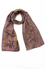 MAUVE PRINTED VISCOSE STOLE
