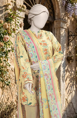 PRINTED TEXTURED LAWN 3PCS UNSTITCHED