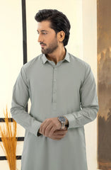 SUMMER'25 MEN KAMEEZ SHALWAR SILVER GREY