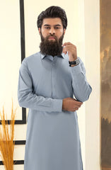 SUMMER'25 MEN KAMEEZ SHALWAR STONE BLUE