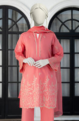 EMBROIDERED CAMBRIC STITCHED 3 PIECE
