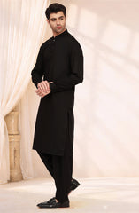 BLACK BLENDED KAMEEZ SHALWAR