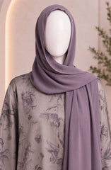 PISTA-GREEN PRINTED ABAYA