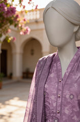 EMBROIDERED PRINTED CAMBRIC STITCHED 3 PIECE