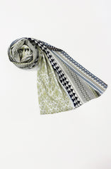 OFF WHITE PRINTED VISCOSE STOLE