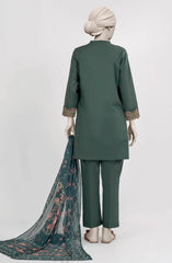 EMBROIDERED CAMBRIC STITCHED 3 PIECE