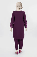 EMBROIDERED CAMBRIC STITCHED 2 PIECE