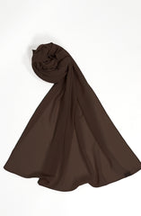 BROWN KOREAN CHIFFON STOLE