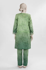 PRINTED EMBROIDERED CAMBRIC STITCHED 2 PIECE