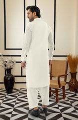 OFF WHITE 100% COTTON KAMEEZ SHALWAR