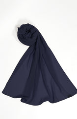 NAVY-BLUE KOREAN CHIFFON STOLE