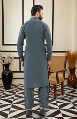SUMMER'25 MEN KAMEEZ SHALWAR SLATE GREY