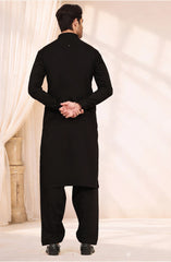 BLACK BLENDED KAMEEZ SHALWAR