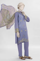 EMBROIDERED PRINTED LAWN 3PCS UNSTITCHED