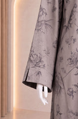 PISTA-GREEN PRINTED ABAYA