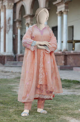 EMBROIDERED CAMBRIC STITCHED 3 PIECE