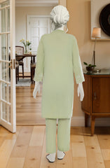 EMBROIDERED JACQUARD 2PCS STITCHED