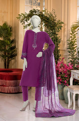 EMBROIDERED  JACQUARD STITCHED 3 PIECE