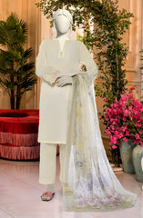 EMBROIDERED JACQUARD STITCHED 3 PIECE