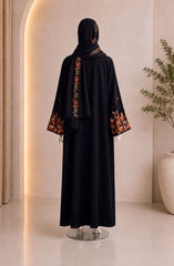 BLACK-GOLD FORMAL FESTIVE ABAYA