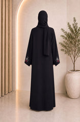 BLACK-GREEN FORMAL FESTIVE ABAYA