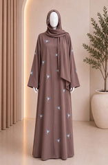 BEIGE FORMAL FESTIVE ABAYA