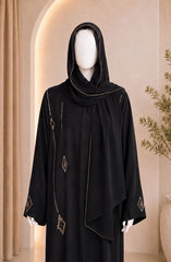 BLACK FORMAL FESTIVE ABAYA