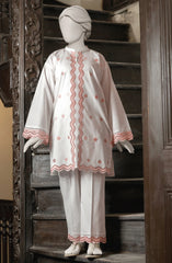 EMBROIDERED CAMBRIC STITCHED 2 PIECE