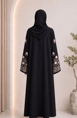 BLACK-WHITE FORMAL FESTIVE ABAYA