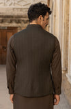 WINTER'23 MEN KAMEEZ SHALWAR WITH WAIST COAT BROWN