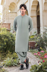 SAGE GREEN BLENDED KAMEEZ SHALWAR