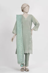 EMBROIDERED CAMBRIC STITCHED 3 PIECE