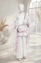 EMBROIDERED CAMBRIC STITCHED 3 PIECE