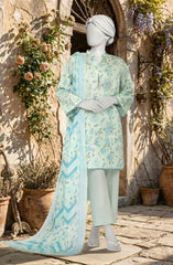 PRINTED TEXTURED LAWN 3PCS UNSTITCHED