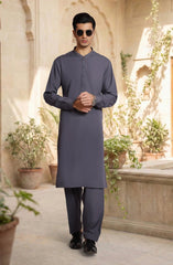 PLUM-MIDDLE BLENDED KAMEEZ SHALWAR