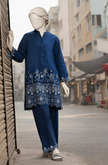 EMBROIDERED CAMBRIC STITCHED 2 PIECE