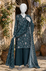 PRINTED TEXTURED LAWN 3PCS UNSTITCHED