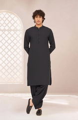 LIGHT-GREY BLENDED KAMEEZ SHALWAR