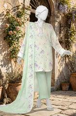 PRINTED TEXTURED LAWN 3PCS UNSTITCHED