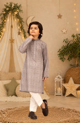 LATTE BLENDED EMBROIDERED KURTA