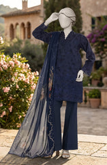 EMBROIDERED PRINTED LAWN 3PCS UNSTITCHED