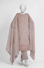 EMBROIDERED CAMBRIC STITCHED 3 PIECE