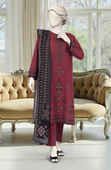 PRINTED KHADDAR 3PCS UNSTITCHED