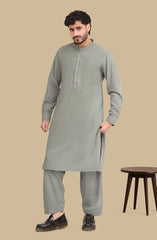 SAGE BLENDED EMBROIDERED KAMEEZ SHALWAR
