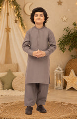 TEA-PINK EMBROIDERED BLENDED KAMEEZ SHALWAR